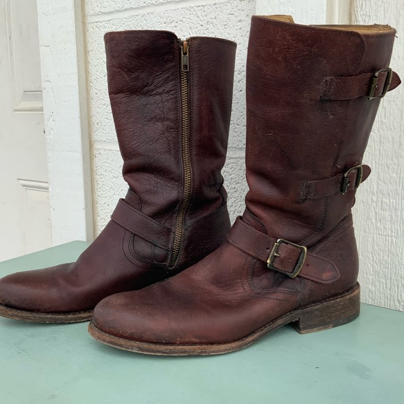 Frye Buckle Boots - Picture 2 of 11